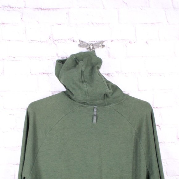 LL Bean Explorer Pullover Hooded Sweatshirt Cotton Blend Green Size XXL - Picture 3 of 9